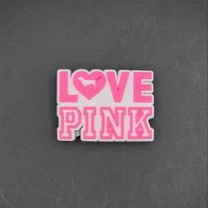 (5/$15) Love Pink Croc Charm
